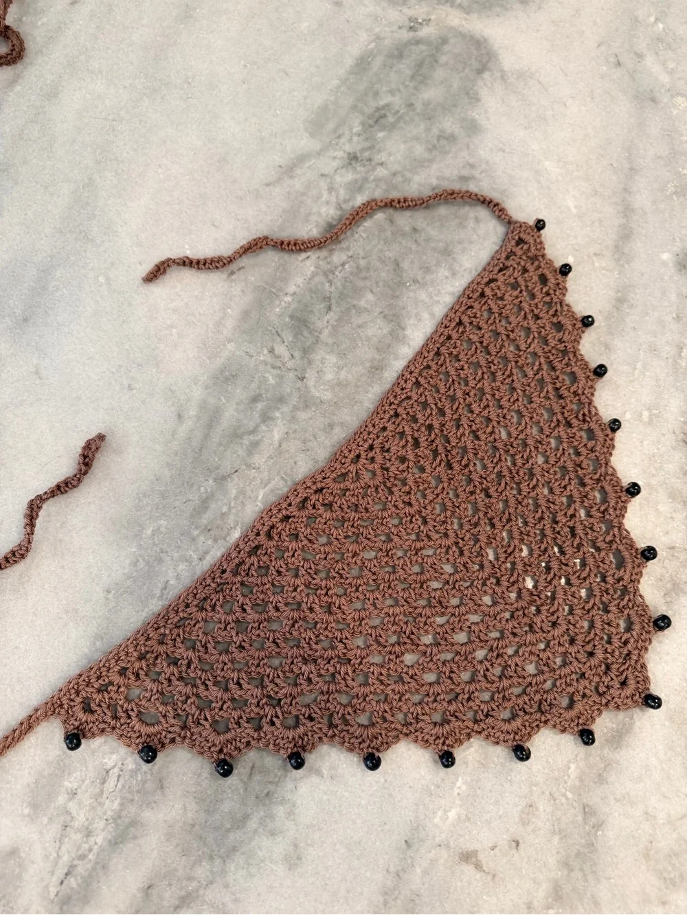 Handmade crochet kerchief